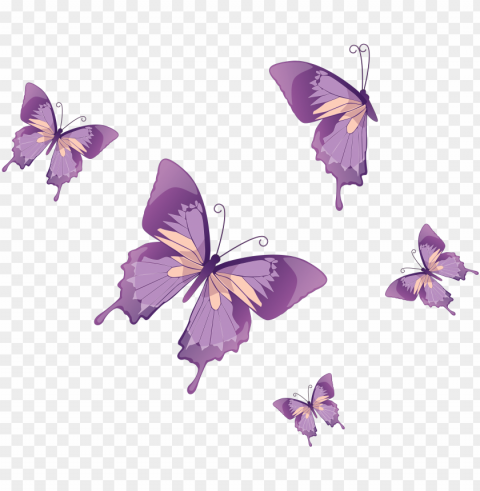 ink butterfly vector - floral flower wall mural 39 Isolated Character in Clear Transparent PNG