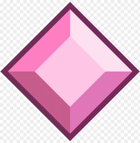 ink diamond gemstone - steven universe pink diamond gem Isolated Subject on Clear Background PNG