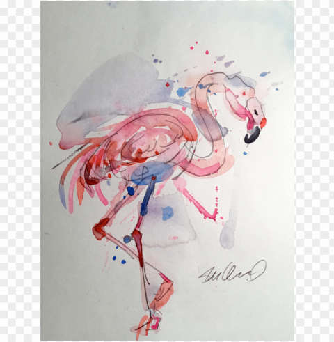 ink flamingo splash watercolor - watercolor painti PNG files with clear background bulk download