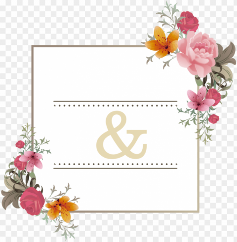ink flower e card wedding greeting get well invitation - weddi Isolated Character in Clear Background PNG