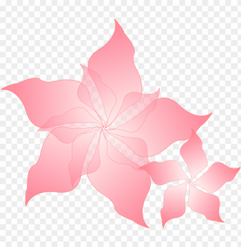 ink flower vector library - pink flower design PNG with alpha channel for download
