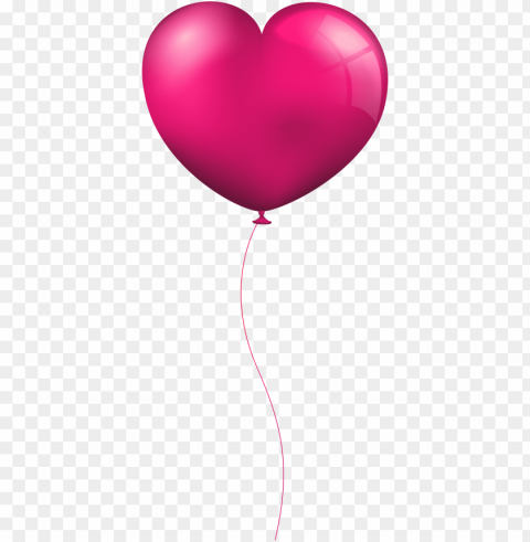 ink heart balloon clip art image - clip art PNG transparent design bundle
