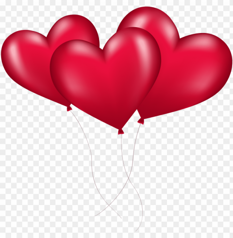 ink heart background - red heart balloons HighResolution Transparent PNG Isolation