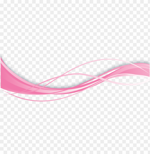 ink line wave - lineas rosadas Transparent Background Isolated PNG Figure