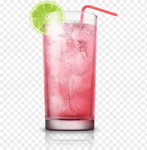 ink rum - highball glass pink cocktail Isolated Graphic with Transparent Background PNG