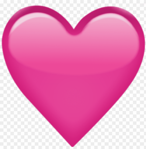 Ink Sticker - Pink Love Heart Emoji PNG With Transparency And Isolation
