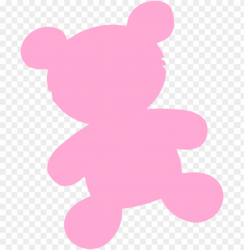 ink teddy clip art at clker - pink teddy bear vector Isolated Design in Transparent Background PNG