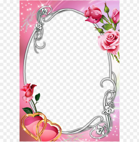 ink transparent with roses - pink roses borders and frames PNG images with clear alpha channel