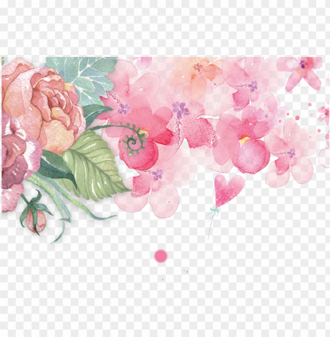 ink watercolor flower - watercolor pink flower PNG transparent stock images