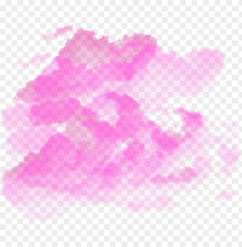inkcloud cloud pink smoke dust wind - pink clouds Isolated Object on Transparent Background in PNG