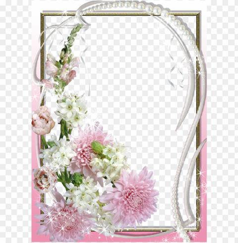 inks and white framej flower backgrounds borders - Рамка Для Фото Хризантемы Isolated Design on Clear Transparent PNG