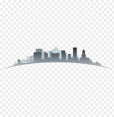 insights & commentary - portland oregon skyline silhouette Isolated Design Element in Transparent PNG PNG transparent with Clear Background ID e2bee854