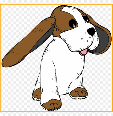 inspiring clipart big earred dog pict of cartoon names - big ear dog shower curtai Isolated Design on Clear Transparent PNG