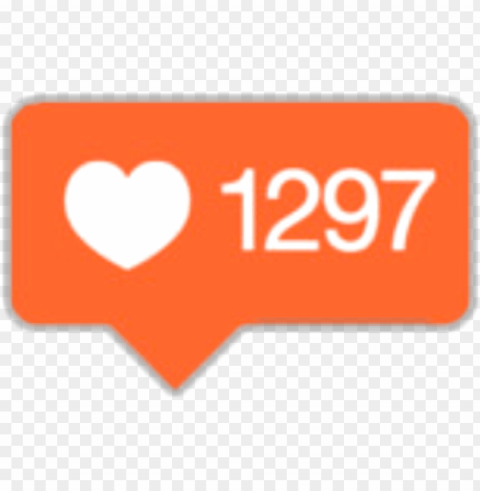 instagram clipart instagram heart - 1000 like instagram PNG for presentations