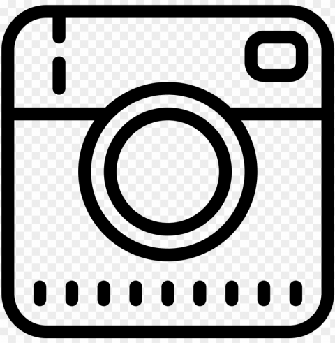 instagram logo - old instagram logo black and white Transparent PNG pictures for editing