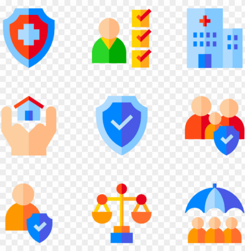 insurance 50 icons view all 6 icon packs of check mark - insurance Isolated Object with Transparent Background in PNG