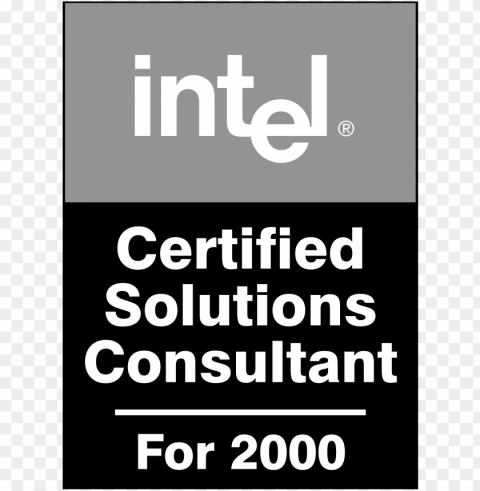 intel certified solutions consultant logo transparent - intel leap ahead logo PNG with no registration needed