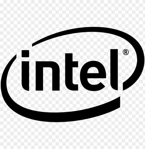 intel logo design Transparent PNG Isolated Subject Matter