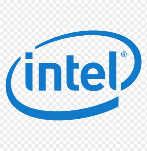intel logo file Transparent PNG Object Isolation