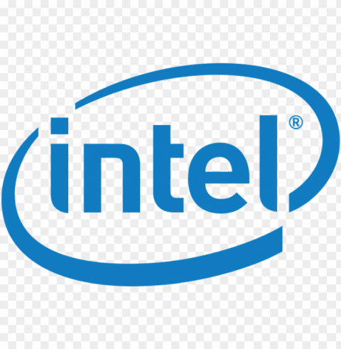 intel logo free Transparent PNG Isolated Graphic Element