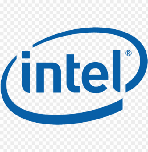 intel logo background Transparent PNG Isolated Subject