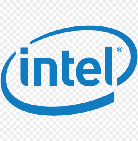 intel logo Transparent PNG Isolated Item with Detail