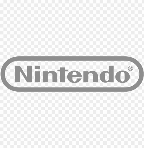 intendo logo - nintendo logo grey PNG with clear background set