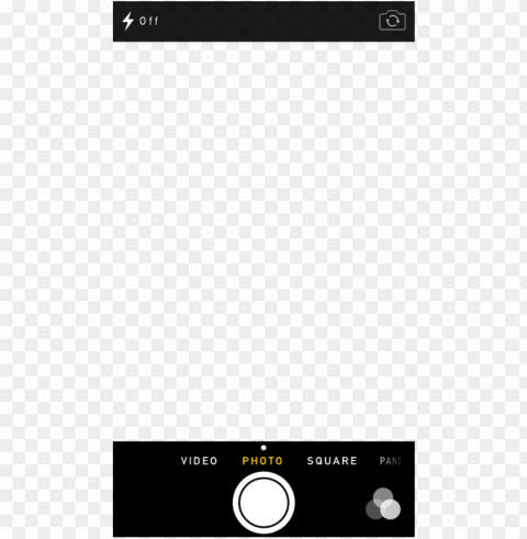 interactive ios 7 demo - iphone camera screen transparent PNG images for mockups