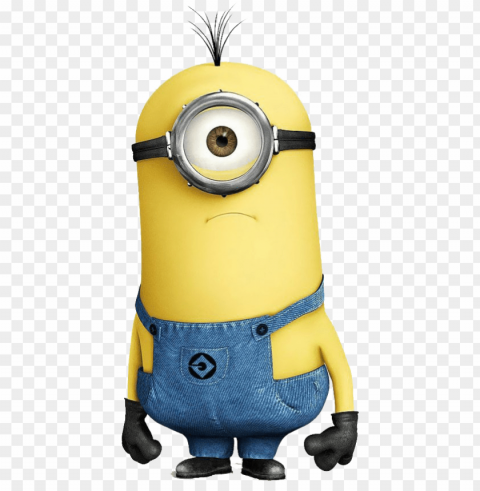 interesting because all one eye minion have short heads - minion clipart Isolated Illustration in Transparent PNG