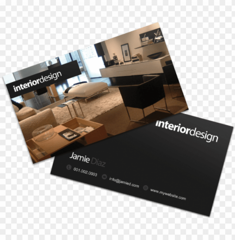 interior designer business cards examples - interior design visiting card vector Isolated Icon with Clear Background PNG