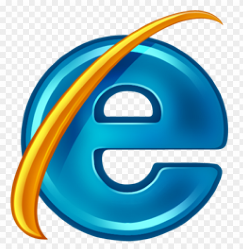 internet explorer logo download Clean Background Isolated PNG Design