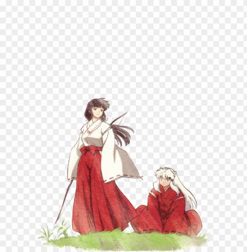 inuyasha - tumblr - inuyasha dan kikyo Isolated Graphic on Transparent PNG PNG transparent with Clear Background ID e1b39dd9