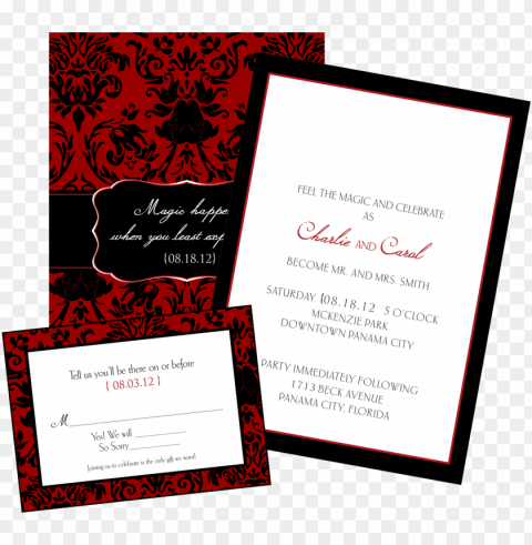 invitation card - wedding card printing PNG for mobile apps