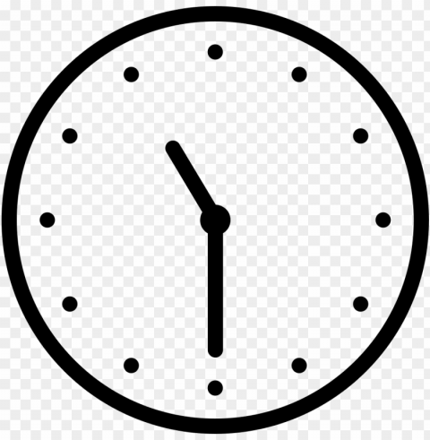 ios time outline svg icon free download 411745 - clock outline Isolated Character in Clear Transparent PNG