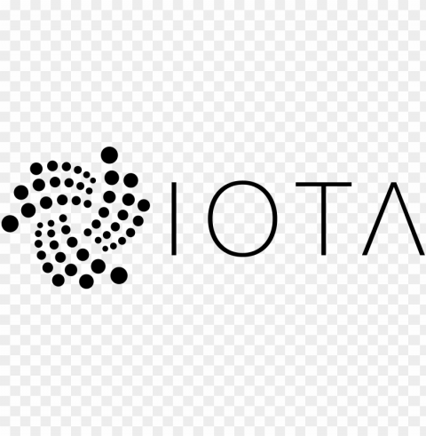 iota coin logo Isolated Illustration on Transparent PNG