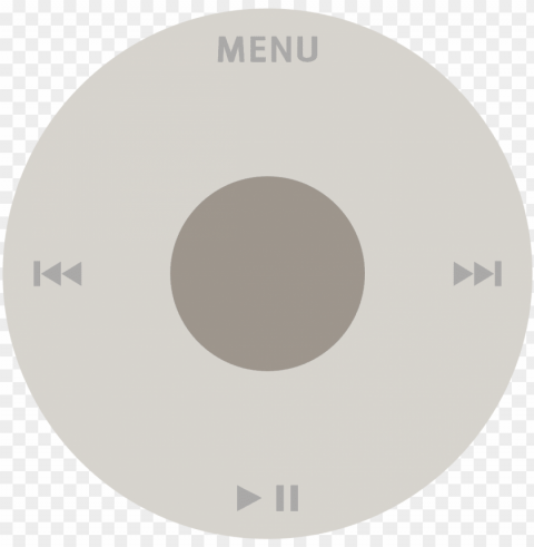 ipod click wheel PNG transparent pictures for editing