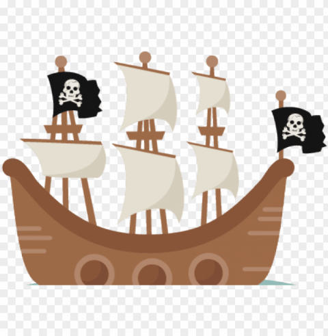 Irate Ship Clipart - Cute Pirate Ship Clipart Transparent PNG Images Wide Assortment