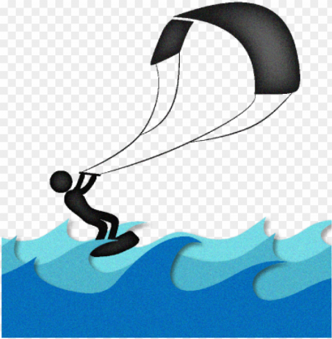 irish adventure tours - kite surfing Transparent PNG Illustration with Isolation