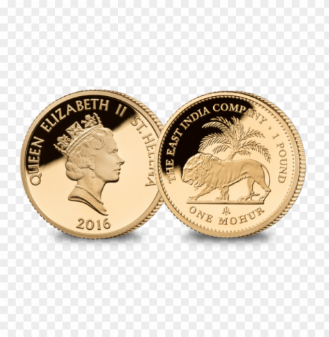 irish gold coin PNG with transparent overlay