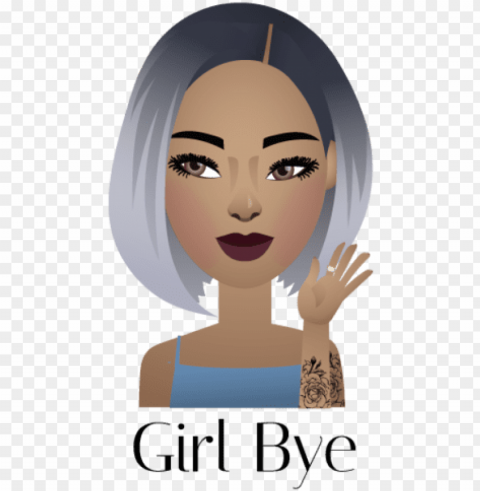 irl bye bitmoji PNG Image Isolated on Clear Backdrop