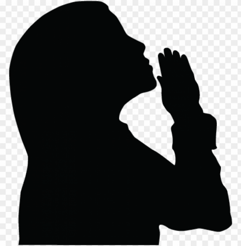 irl praying silhouette clipart - women praying clip art PNG images with alpha background