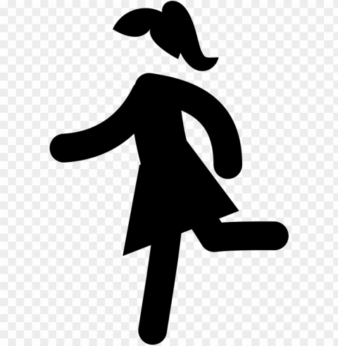 irl running - - running girl icon PNG Image with Transparent Cutout