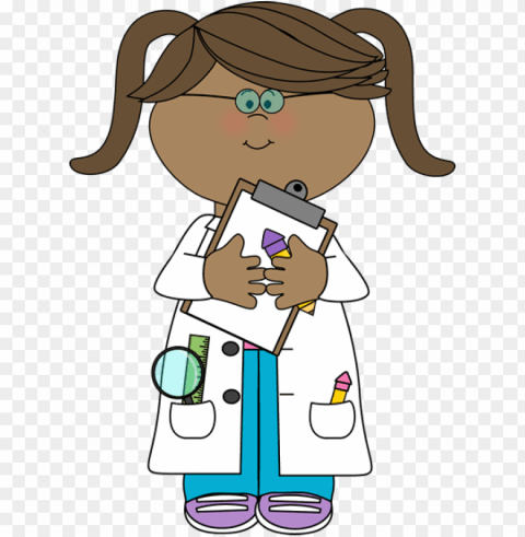irl scientist with clipboard - kid scientist clipart Isolated Artwork in HighResolution Transparent PNG