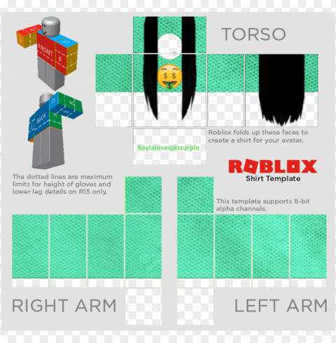irl shirt template roblox the t shirt - roblox shirt template 2018 PNG Graphic Isolated on Transparent Background