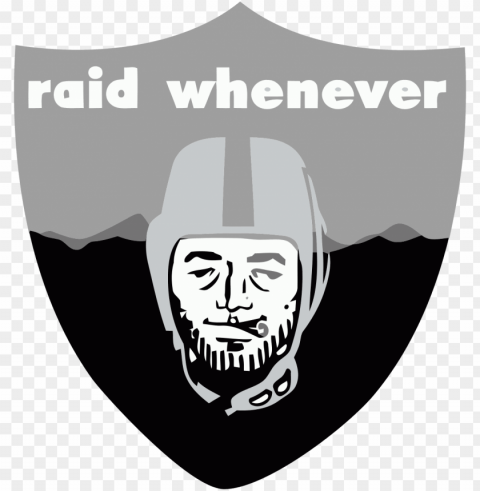 Iron On Stickers - Oakland Raiders Smoke Weed Isolated Design On Clear Transparent PNG