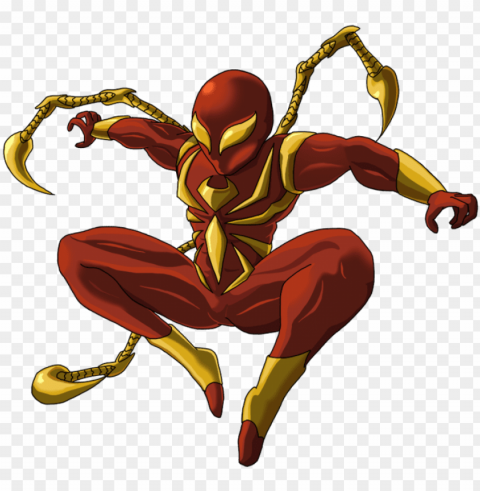 iron spiderman photo - iron spider man spider man web of shadows PNG for social media