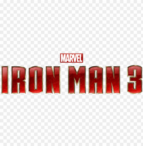 ironman3 - iron man 3 title PNG without watermark free