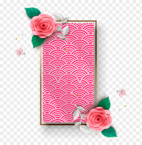 Is Exquisite Fashion Pink Flower Decoration Vector Free PNG Download