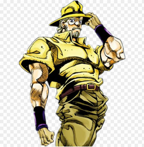 Is That Joseph Joestar - Old Joseph Joestar Pose Clear Background PNG With Isolation