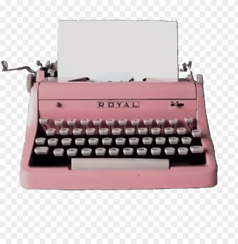 is this your first heart - vintage pink typewriter Transparent PNG images for printing